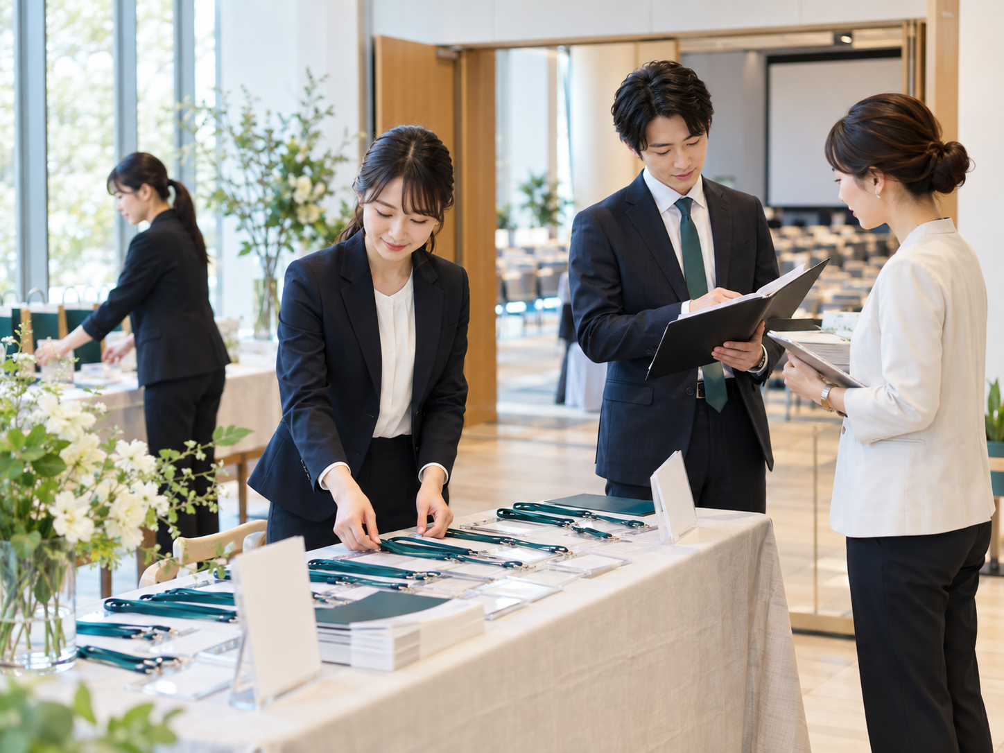 イベントの企画・運営準備を行うスタッフ